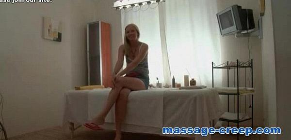  Blonde wants more than massage